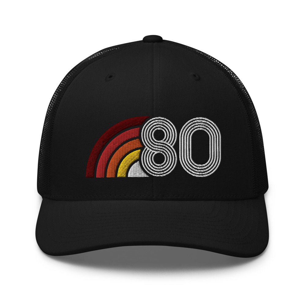 1980 Retro Aura Trucker Hut | Geburtstagsgeschenkidee Oder Männer Und Frauen 80Er Vintage Kappe von RetroRatDesigns