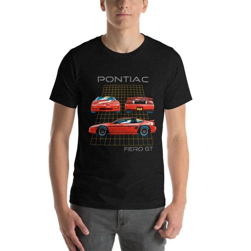 Pontiac Fiero Gt T-Shirt Retro 80Er Stil Rad von RetroRobotApparel