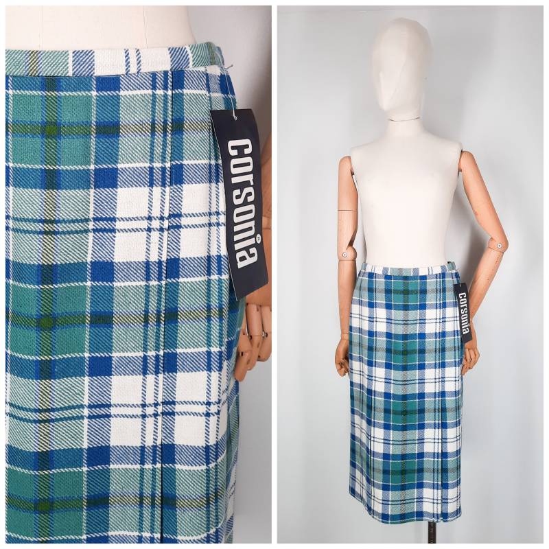Vintage 60Er Jahre Grün-Weißer Bleistiftrock Kariert Gr. Xs Deadstock Vintage 60Er Jahre Grün-Weißer Bleistiftrock Kariert Gr. Xs Deadstock von RetroRouteVintage