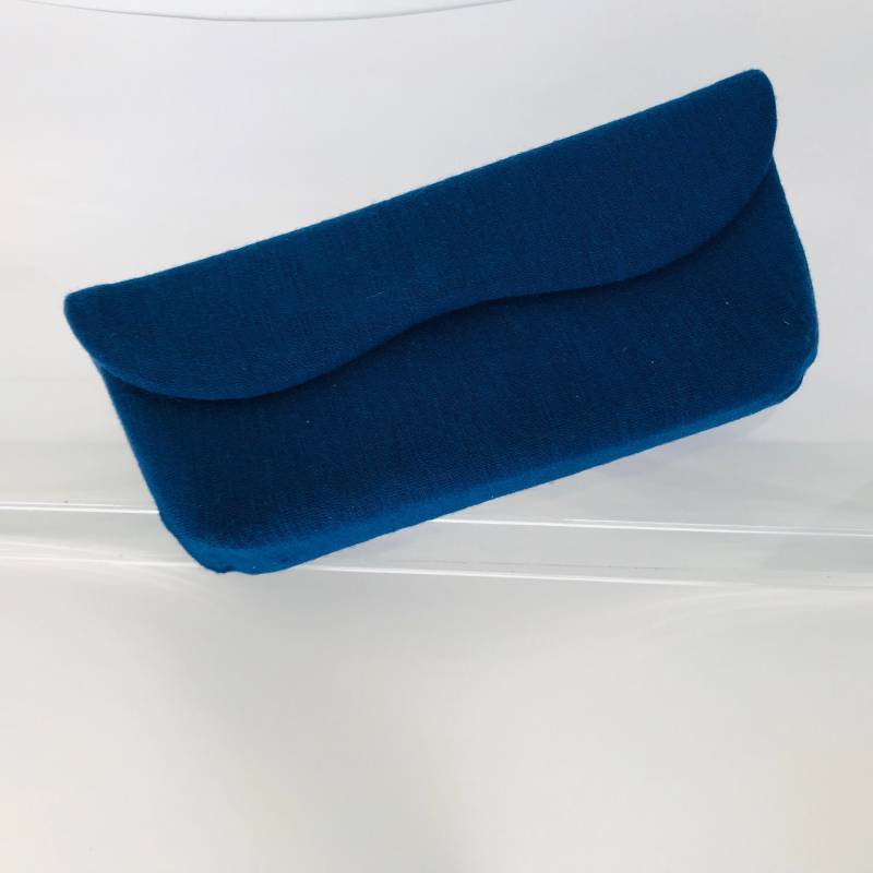 1950Er Jahre Blue Wave Clutch Mid Century Modern Abendtasche von RetroRunwayVintage