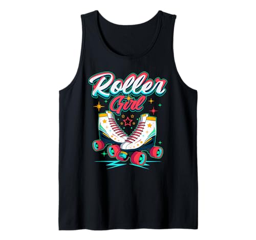 Vintage Roller Skating Girl Retro 70er 80er Jahre Rollschuh Tank Top Vintage Roller Skating Girl Retro 70er 80er Jahre Rollschuh Tank Top von RetroVibe Skates