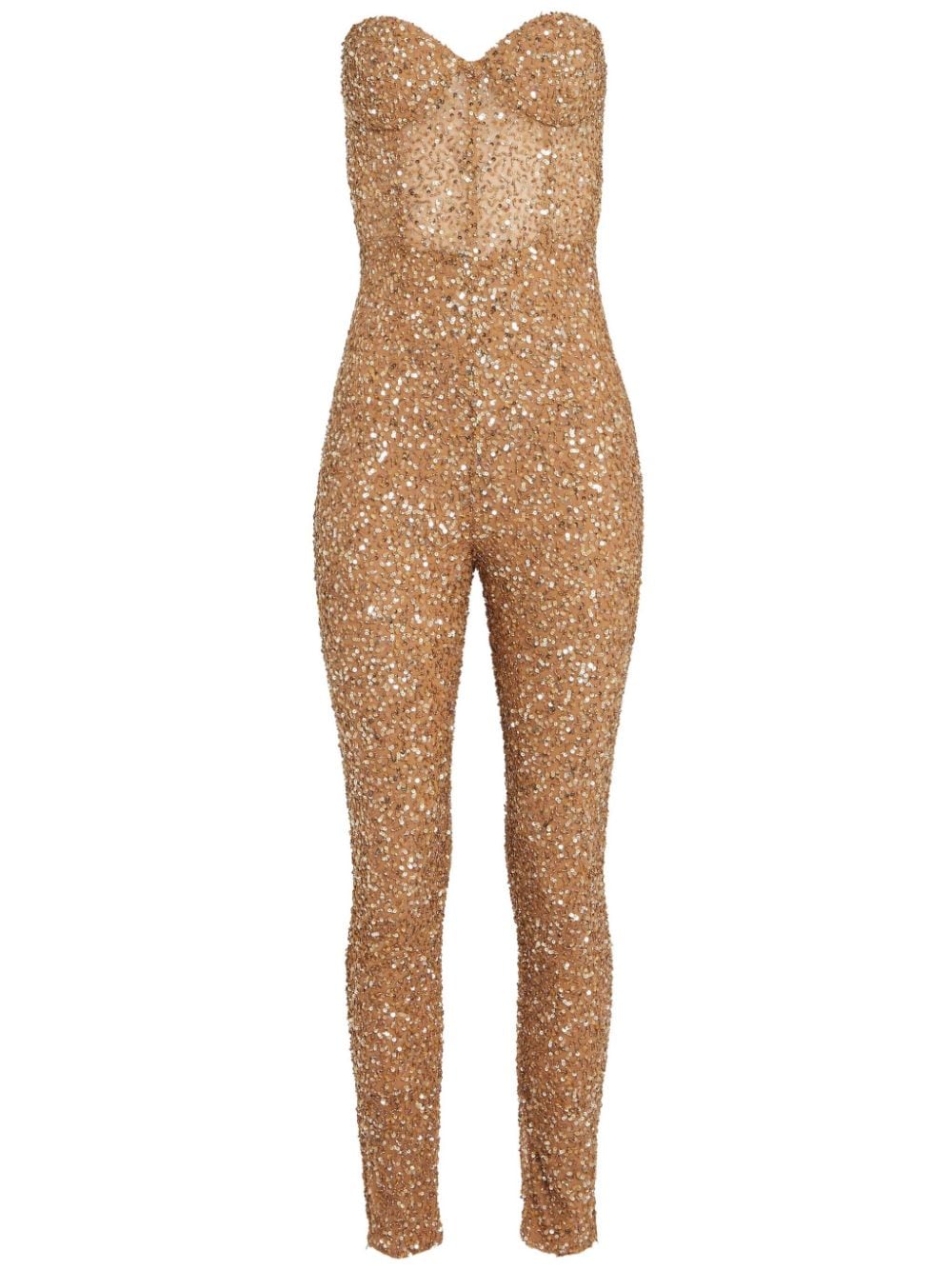 Retrofete Elodie Jumpsuit mit Paillettenverzierung - Gold von Retrofete