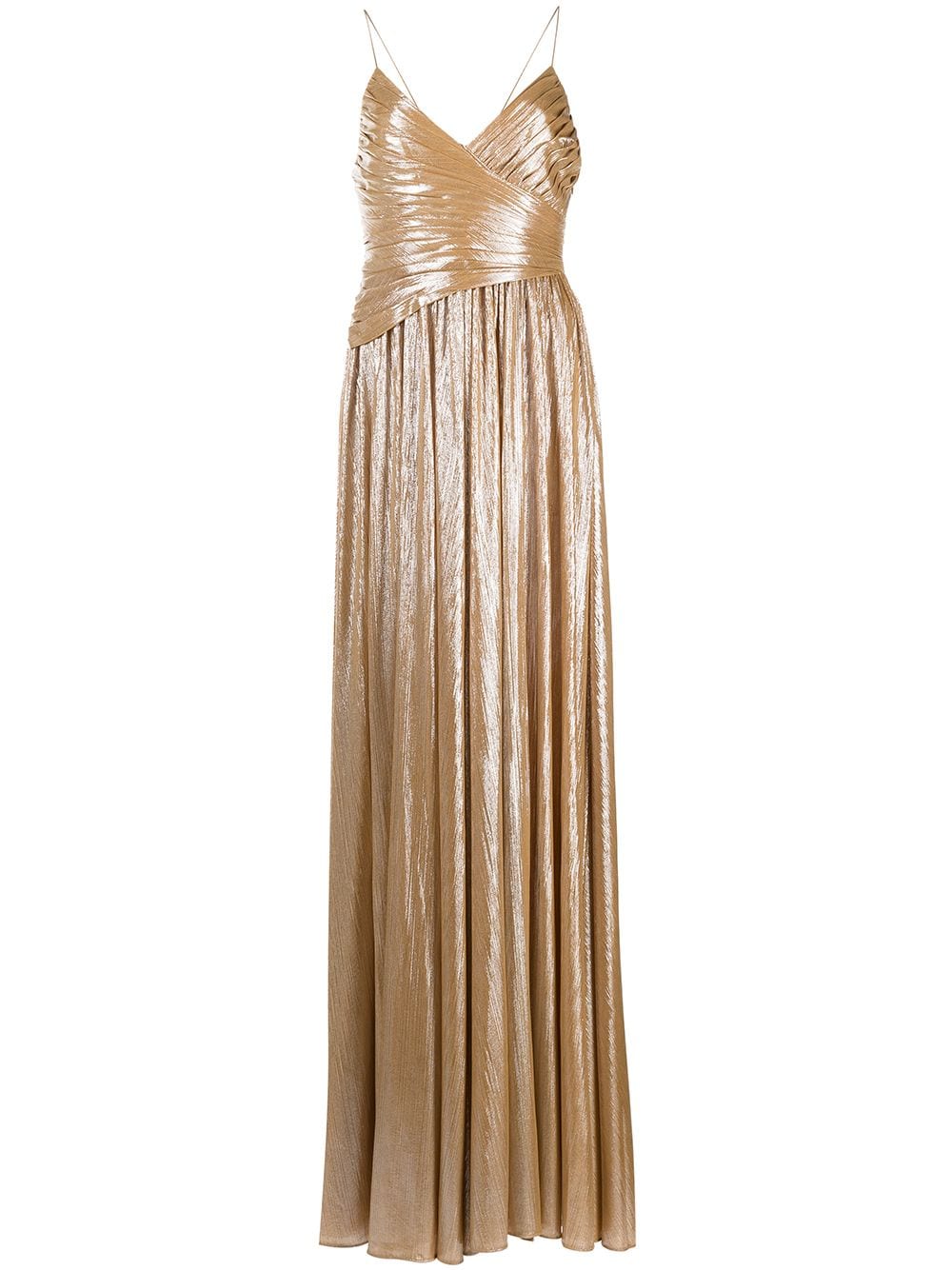 Retrofete Plissiertes Doss Abendkleid - Gold von Retrofete