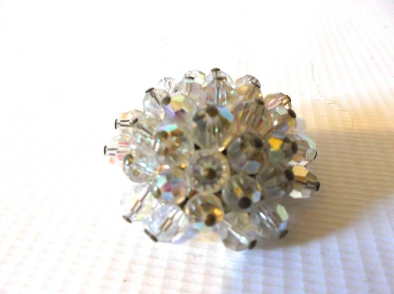 1950Er Jahre Vintage Brosche Mid Century Modern Starburst Anstecknadel Atomic Flower von Retromagination