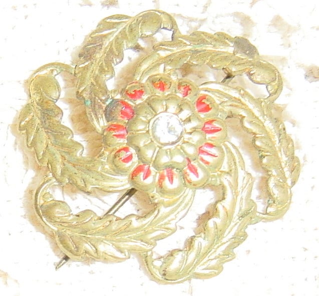 Antike Jugendstil Blumen Brosche Circa 1890Er Jahre Antike Jugendstil Blumen Brosche Circa 1890Er Jahre von Retromagination