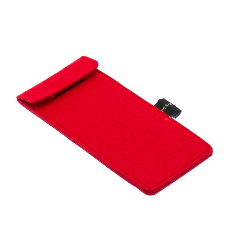 Rote Filztasche von Retropeepersltd