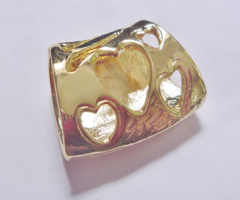 Vintage 90Er Vergoldetes Herz Schal Slide - Made in England Vintage 90Er Vergoldetes Herz Schal Slide - Made in England von RetroroxJewellery