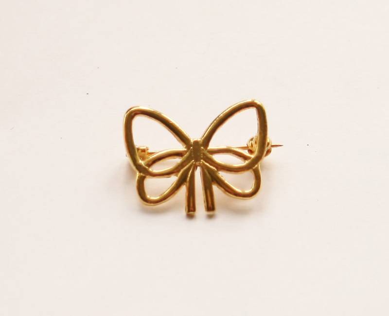 1990S Gold Schmetterling Brosche - Made in England 1990S Gold Schmetterling Brosche - Made in England von RetroroxJewellery