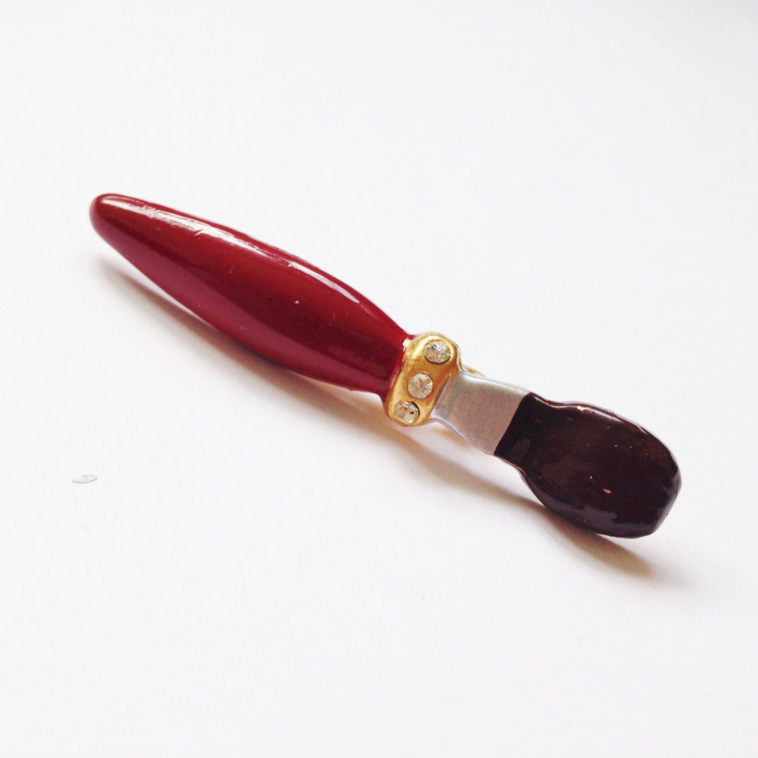 Vintage Emaille Pinsel Brosche 70S Retro Künstler Anstecker Vintage Emaille Pinsel Brosche 70S Retro Künstler Anstecker von RetroroxJewellery