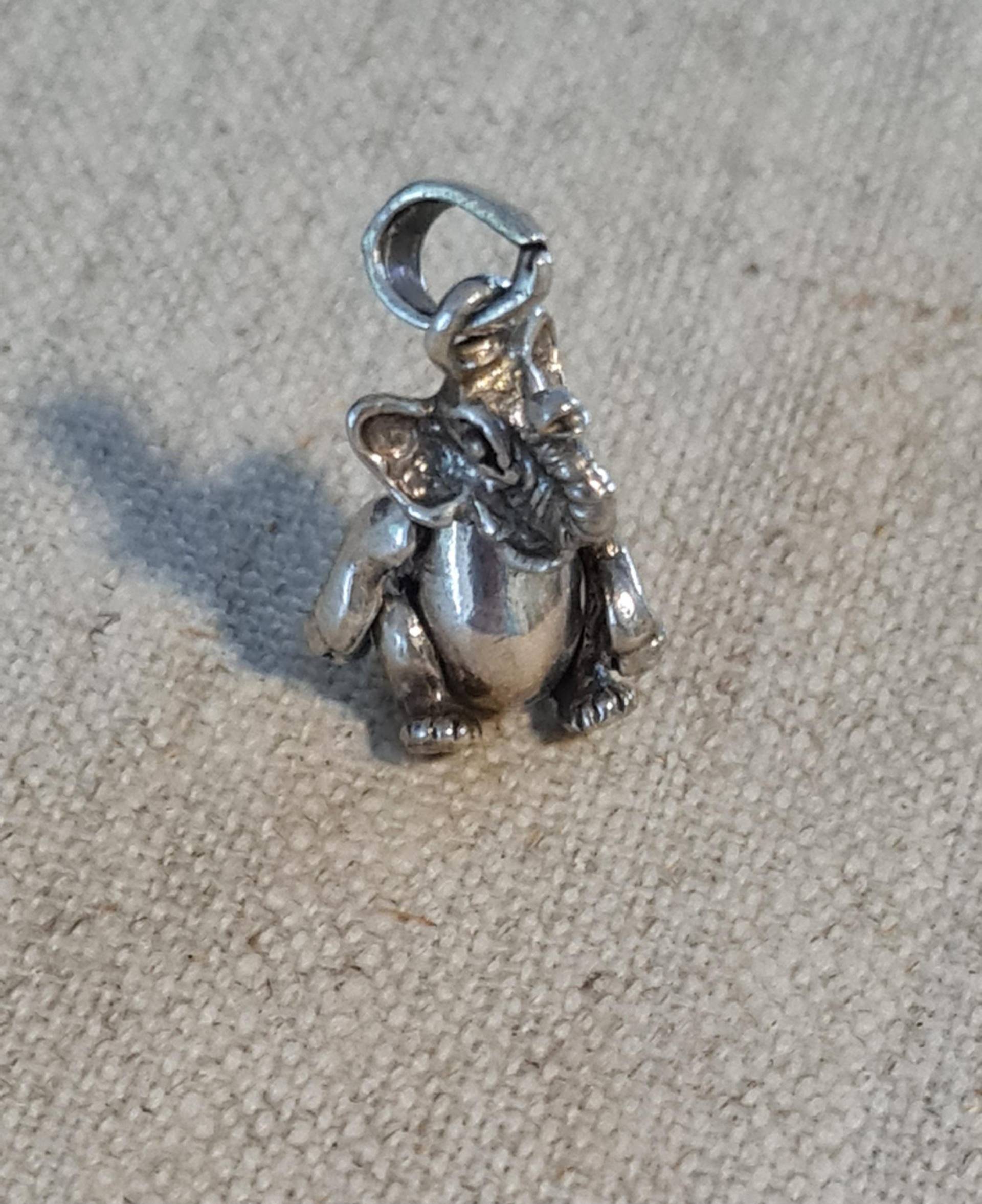 Kettenanhänger Elefant 835Er Silber 60Er Jahre Kettenanhänger Elefant 835Er Silber 60Er Jahre von Retrospektiven