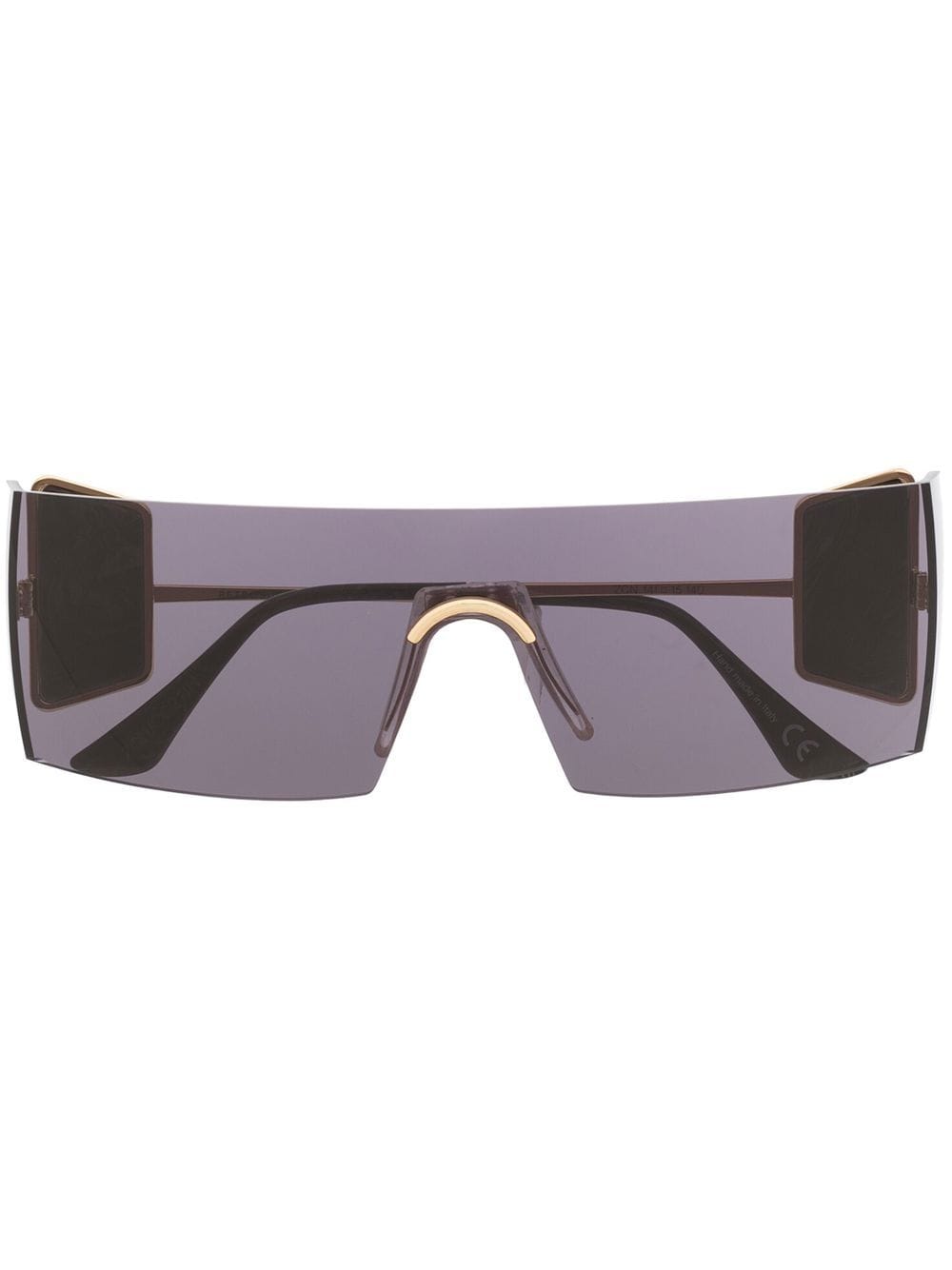 Retrosuperfuture Eckige Pianeta Sonnenbrille - Schwarz von Retrosuperfuture