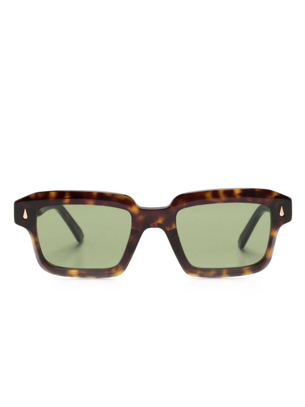 Retrosuperfuture Sonnenbrille mit Logo-Print - Braun von Retrosuperfuture