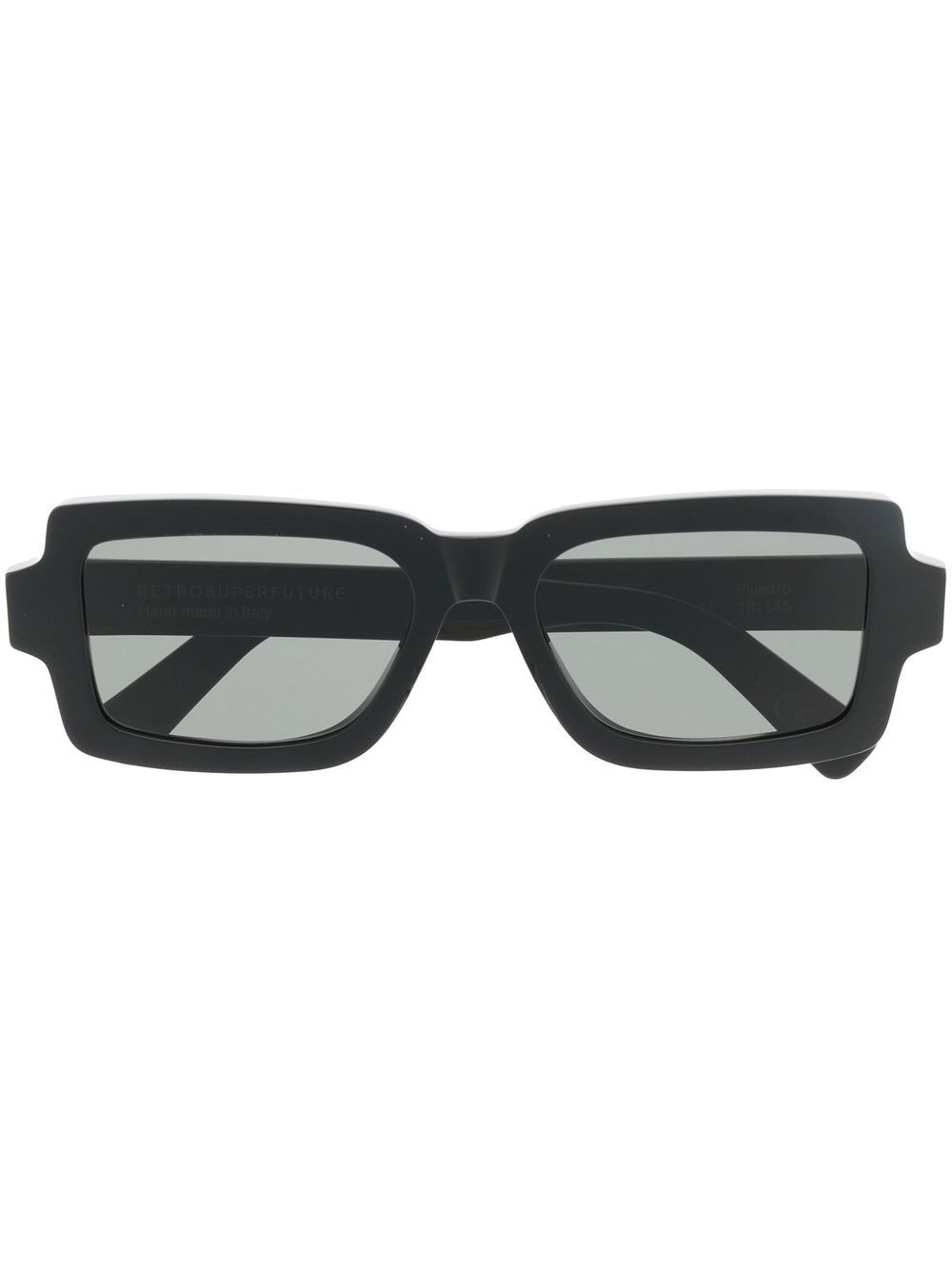 Retrosuperfuture Sonnenbrille mit eckigem Gestell - Schwarz von Retrosuperfuture