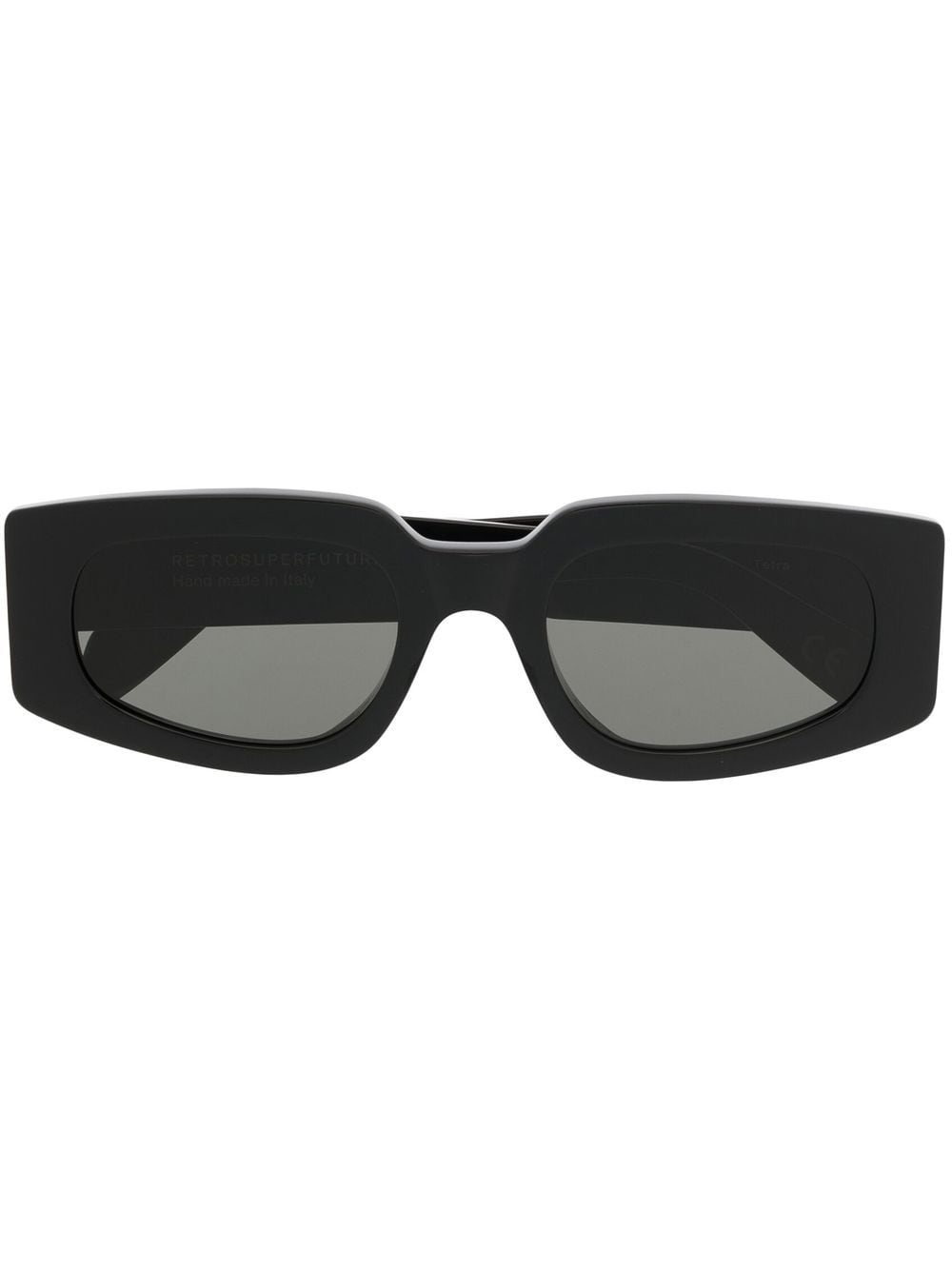 Retrosuperfuture Sonnenbrille mit eckigem Gestell - Schwarz von Retrosuperfuture