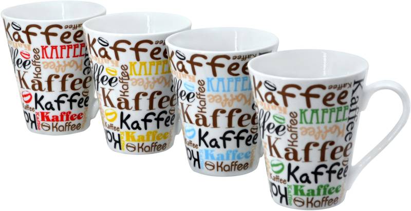 Retsch Arzberg Becher "Kaffeescript", (Set, 4 tlg.), 4-teilig von Retsch Arzberg