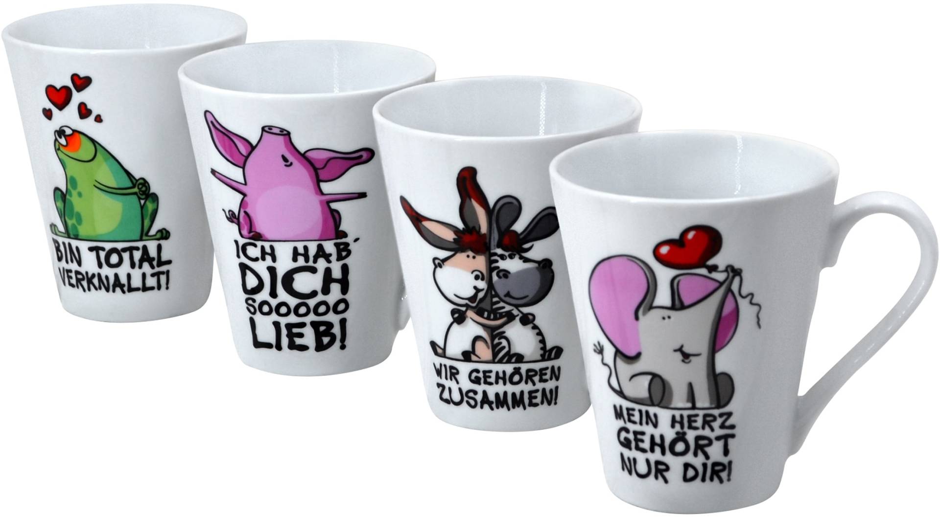 Retsch Arzberg Becher "Tierisch", (Set, 4 tlg.) von Retsch Arzberg