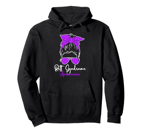 Rett Syndrom Awareness Messy Bun Hair Women Pullover Hoodie Rett Syndrom Awareness Messy Bun Hair Women Pullover Hoodie von Rett Syndrome Awareness Designs