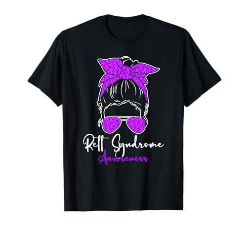 Rett Syndrom Awareness Messy Bun Hair Women T-Shirt Rett Syndrom Awareness Messy Bun Hair Women T-Shirt von Rett Syndrome Awareness Designs