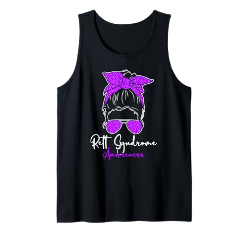 Rett Syndrom Awareness Messy Bun Hair Women Tank Top Rett Syndrom Awareness Messy Bun Hair Women Tank Top von Rett Syndrome Awareness Designs