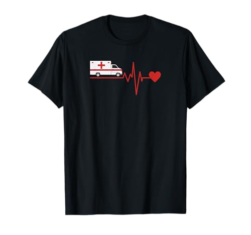 Rettungsfahrer Sanitäter T-Shirt | Schwarz, Kurzarm, S, Herren, Klassisch, EKG-Herzschlag, Sanitäter, Rettungsdienst Rettungsfahrer Sanitäter T-Shirt | Schwarz, Kurzarm, S, Herren, Klassisch, EKG-Herzschlag, Sanitäter, Rettungsdienst von Rettungsfahrer Sanitäter