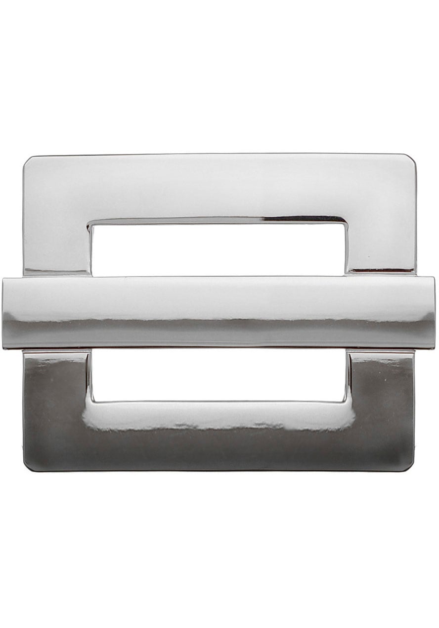 RETTUNGSRING by showroom 019 Gürtelschnalle Wechselschnalle "Viereck Mit Steg Silber" von Rettungsring By Showroom 019