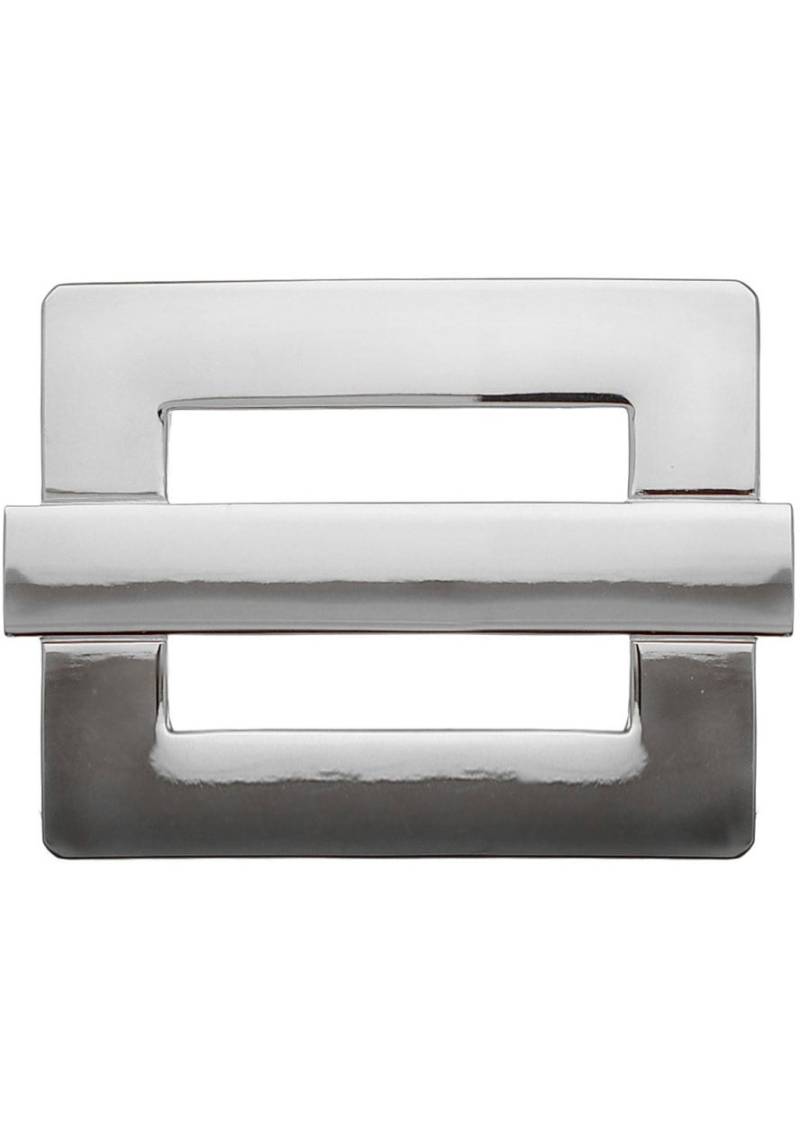 RETTUNGSRING by showroom 019 Gürtelschnalle Wechselschnalle "Viereck Mit Steg Silber" von Rettungsring By Showroom 019