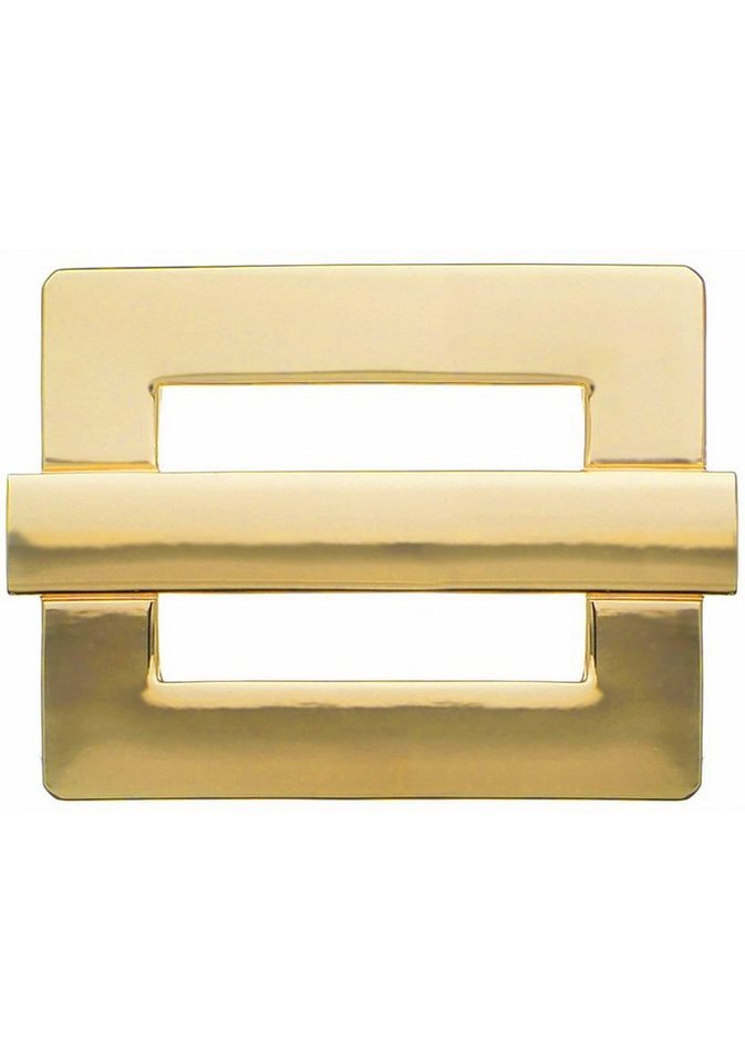 Rettungsring Gürtel Gürtelschnalle Wechselschnalle »Viereck Mit Steg Gold« von Rettungsring Gürtel