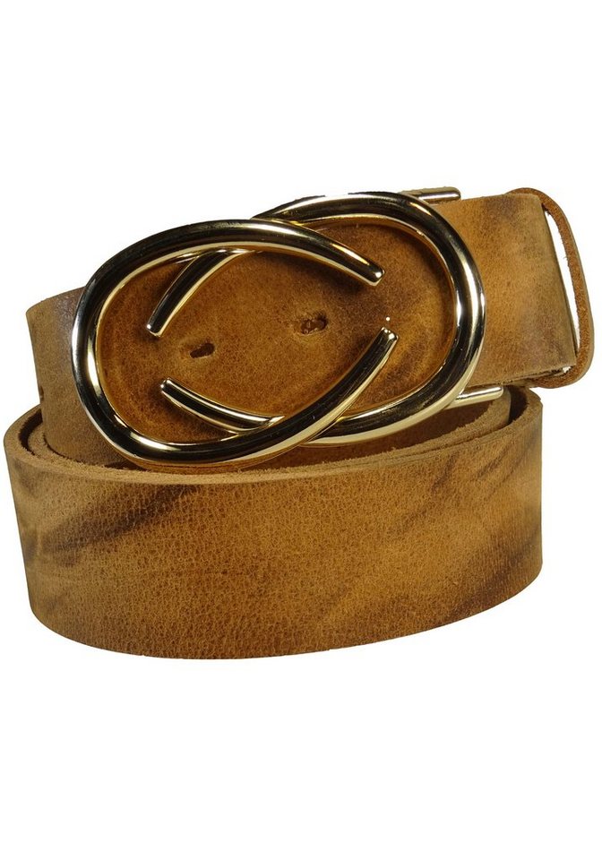 Rettungsring Gürtel Ledergürtel mit austauschbarer Schließe »Die Elegante Gold« von Rettungsring Gürtel