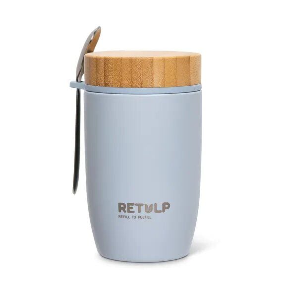 Retulp Edelstahl Thermobehälter Big Mug mit Löffel 500ml von Retulp