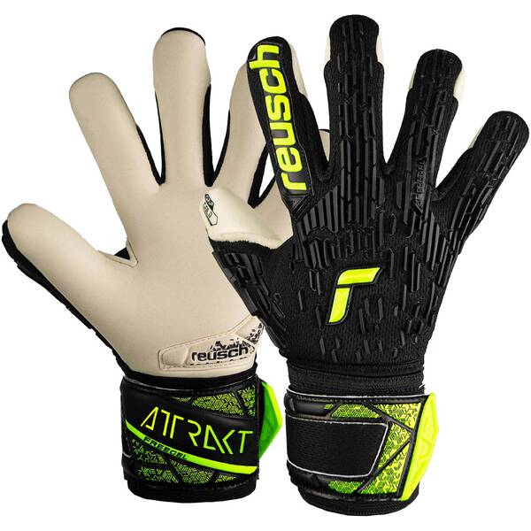 REUSCH Kinder Torwarthandschuhe Attrakt Freegel Gold Finger Support Junior von Reusch