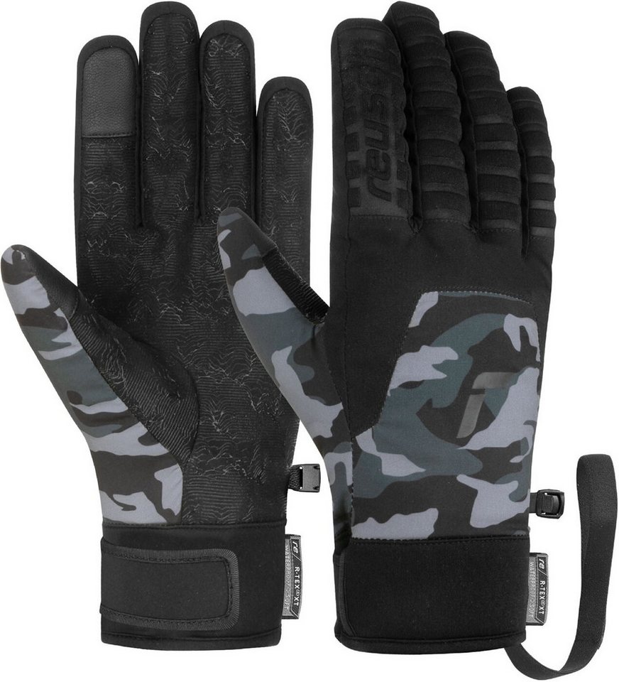 Reusch Fleecehandschuhe Raptor R-TEX® XT TOUCH-TEC - Freeride-Handschuh - dark camo/black von Reusch