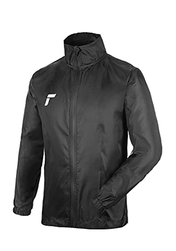 Reusch Herren Torwart Regenjacke Goalkeeping Raincoat Padded mit gepolsterten Partien 7701 Black/White, L von Reusch