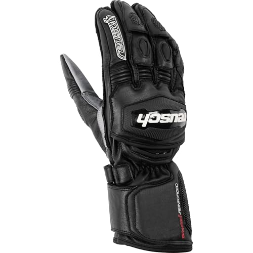 Reusch Motorradhandschuhe lang Motorrad Handschuh Premium Sporthandschuh 1.0 schwarz 9, Herren, Sportler, Ganzjährig, Kunststoff von Reusch