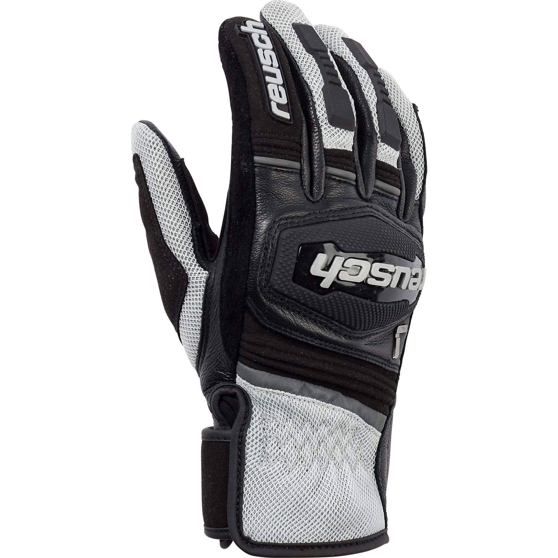 Reusch Reusch Outsprint Damen Leder-/Textilhandschuh kurz schw/grau W-6,5 Damengrau6,5 - Motorradbekleidung - Damen Motorradbekleidung von Reusch
