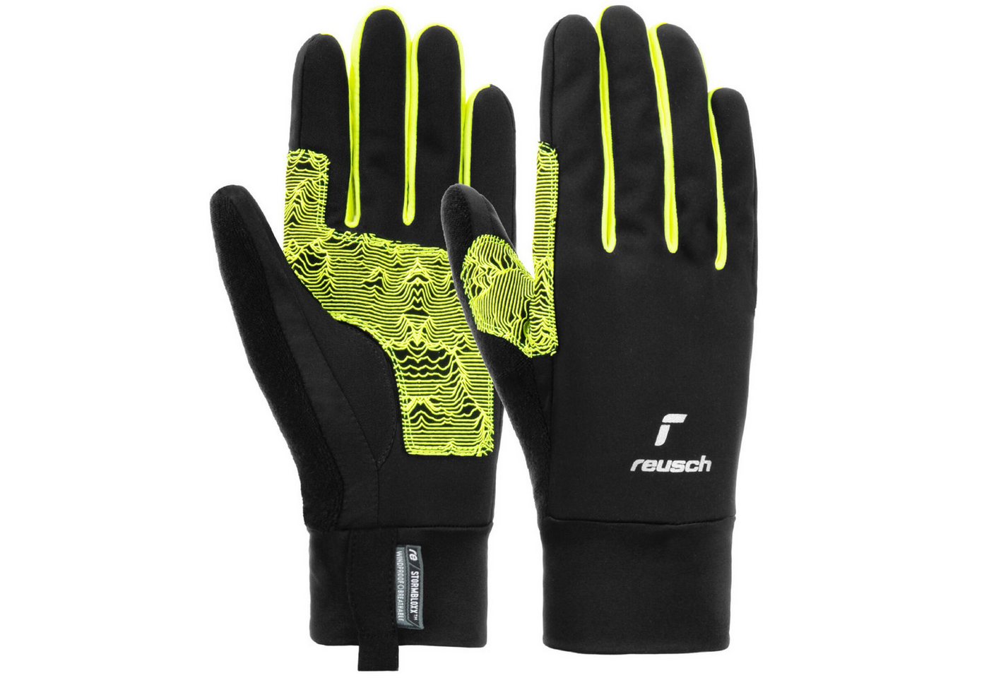 Reusch Skihandschuhe Arien Stormbloxx Touch-Tec Langlaufhandschuh - black/safety yellow von Reusch