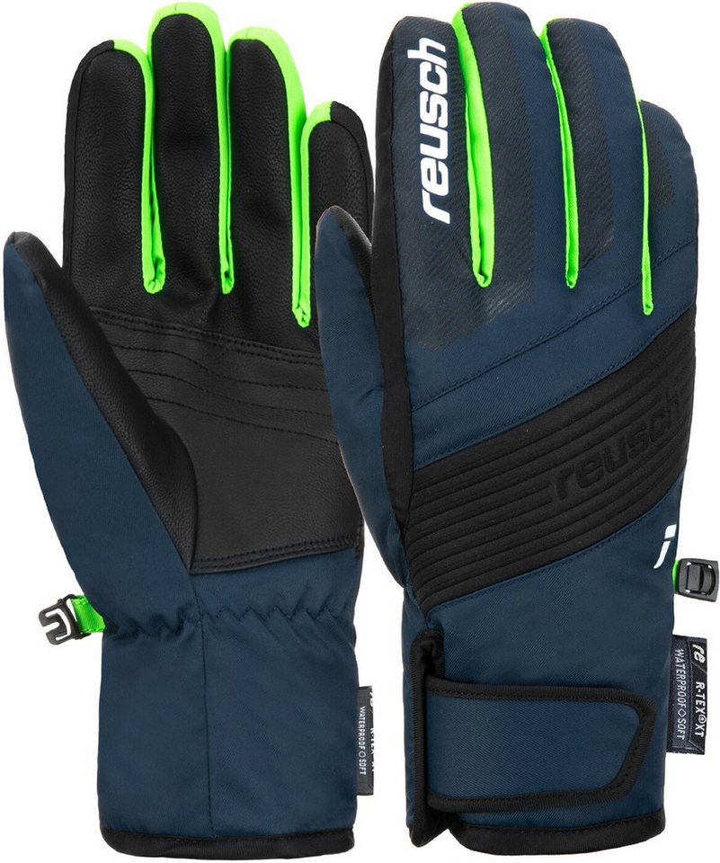 Reusch Skihandschuhe Reusch Duke R-TEX® XT Junior BLACK / DRESS BLUE / NEON GREEN von Reusch