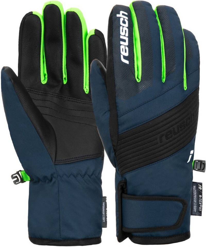 Reusch Skihandschuhe Reusch Duke R-TEX® XT Junior BLACK / DRESS BLUE / NEON GREEN von Reusch