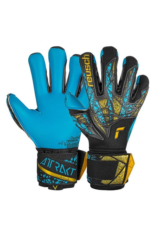 Reusch Torwarthandschuhe Attrakt Aqua Finger Support mit Evolution Negative Cut von Reusch