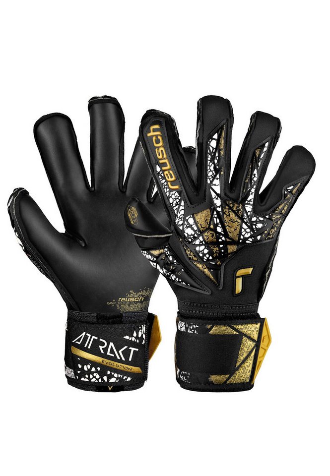 Reusch Torwarthandschuhe Attrakt Gold X Evolution Cut Finger Support mit Evolution Cut von Reusch