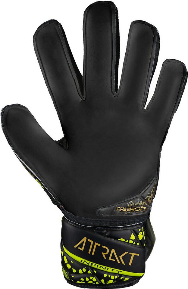 Reusch Torwarthandschuhe Attrakt Infinity Finger Support Junior BLACK / GOLD / YELLOW / BLACK Reusch Torwarthandschuhe Attrakt Infinity Finger Support Junior BLACK / GOLD / YELLOW / BLACK von Reusch