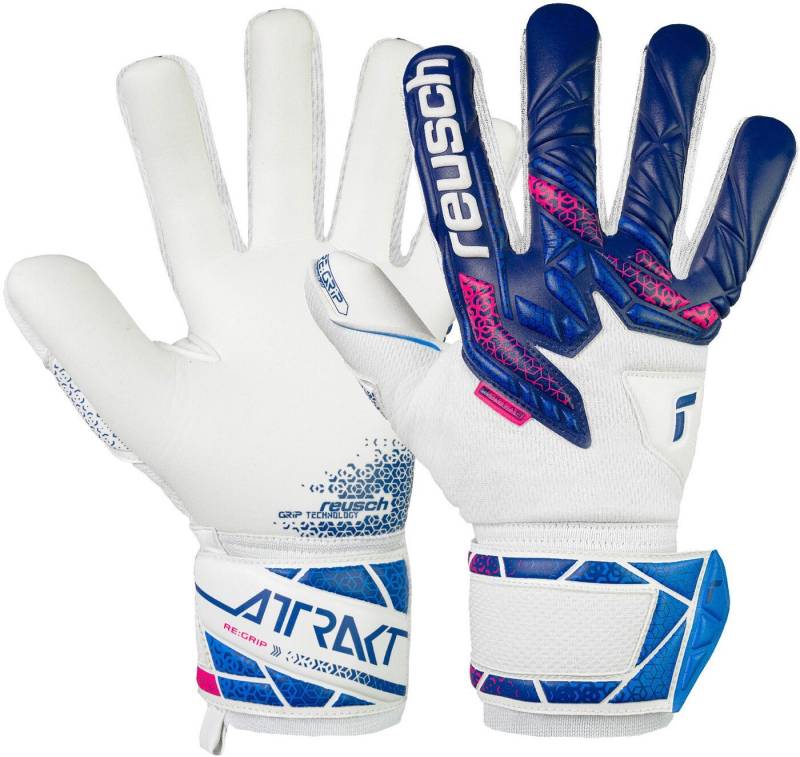 Reusch Torwarthandschuhe Attrakt RE:GRIP NC BLUE / PINK / WHITE von Reusch