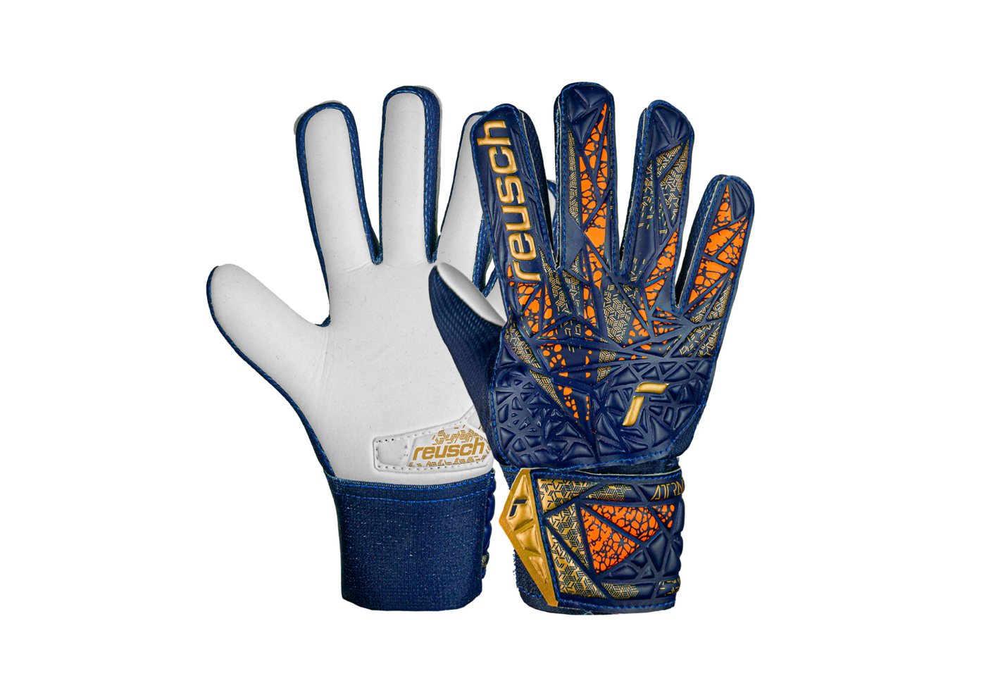 Reusch Torwarthandschuhe Attrakt Starter Grip PREMIUM BLUE / GOLD von Reusch