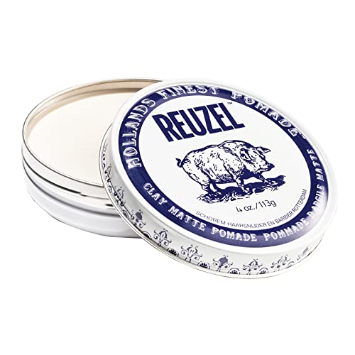 Reuzel Clay Matte Pomade, Hair Holding Wax For Men, 113 g von Reuzel