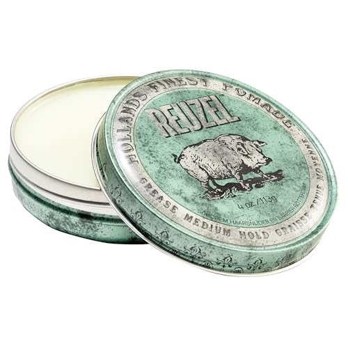 Reuzel Green Grease Medium Hold Pomade, Hair Holding Wax For Men, 113 g von Reuzel