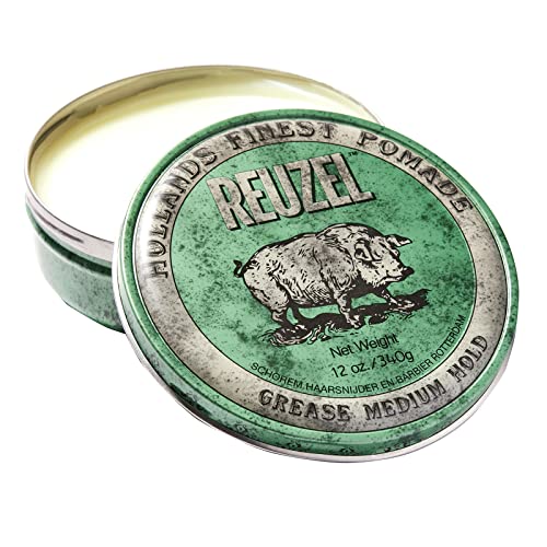 Reuzel Green Grease Medium Hold Pomade, Hair Holding Wax For Men, 340 g von Reuzel