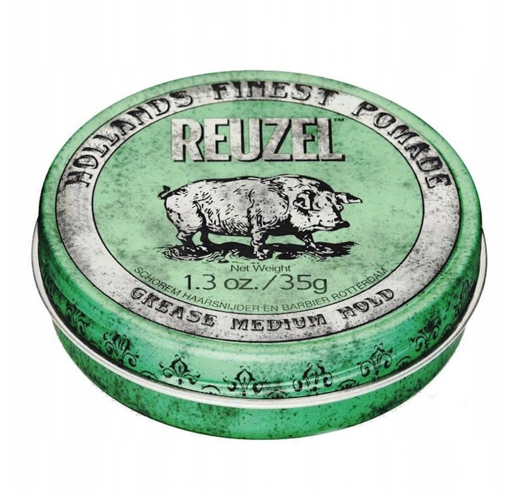 Reuzel Leave-in Pflege Styling Green Pomade Grease Medium Hold 35 G von Reuzel