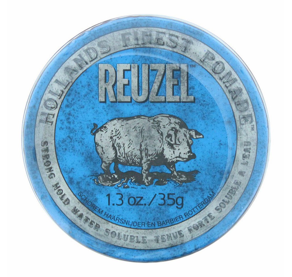 Reuzel Leave-in Pflege Blue Strong Hold Water Soluble High Sheen Pomade 35 g von Reuzel
