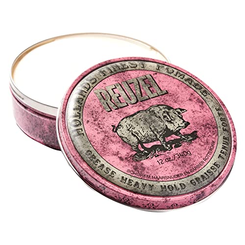 Reuzel Pink Grease Heavy Hold Pomade, Hair Holding Wax For Men, 340 g von Reuzel