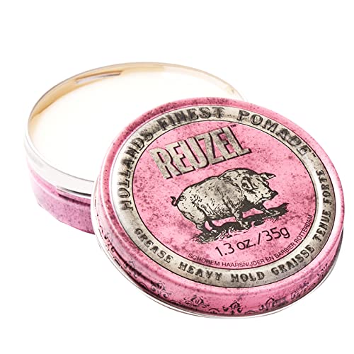 Reuzel Pink Grease Heavy Hold Pomade, Hair Holding Wax For Men, 35 g von Reuzel