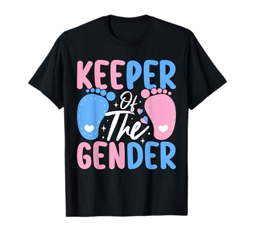 Lustiges Baby-Enthüllungsdesign „Keeper of The Gender“ T-Shirt Lustiges Baby-Enthüllungsdesign „Keeper of The Gender“ T-Shirt von Reveal Ready Apparel Co